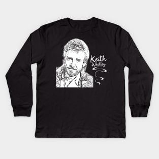 Keith Whitley // Country music // Retro white Kids Long Sleeve T-Shirt